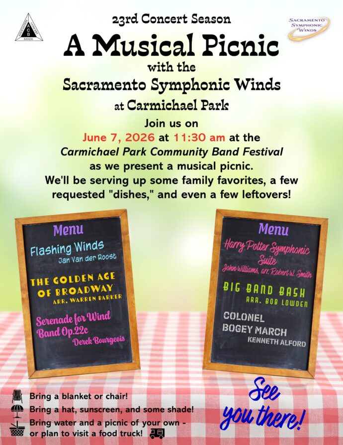 Picnic table with menu boards